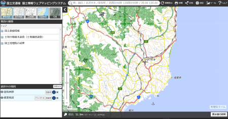 国有林野（ウェブマッピングシステム）
