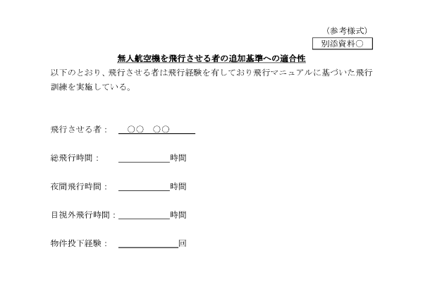 旧申請書（参考様式）別添資料
